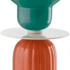 Wysoka ceramiczna lampa stołowa w 2 kolorach Made in Italy - Berimbau Viadurini