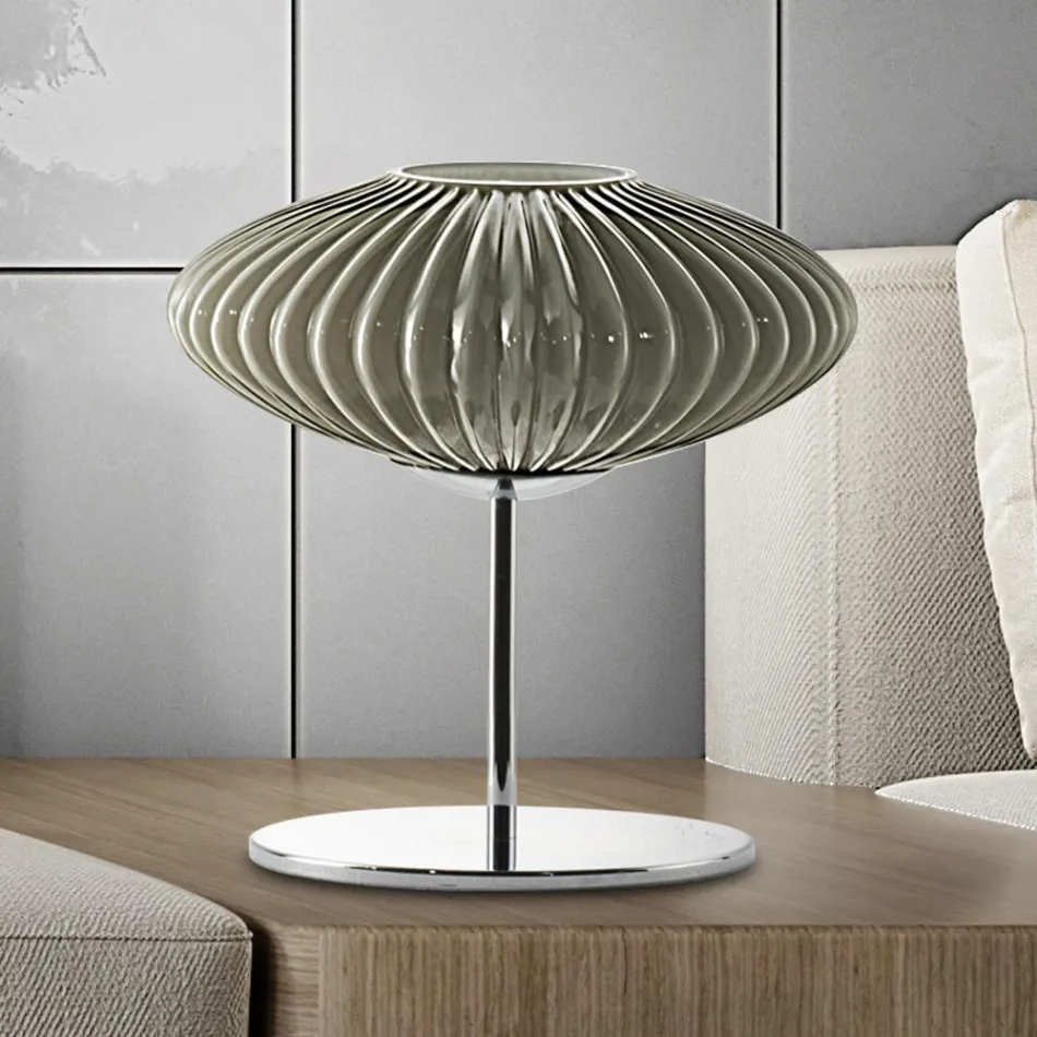 Lampa stołowa Artisan z ręcznie dmuchanego szkła w Wenecji - Dafne Viadurini