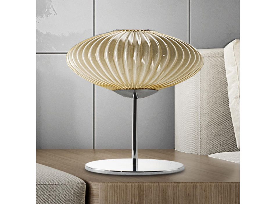Lampa stołowa Artisan z ręcznie dmuchanego szkła w Wenecji - Dafne Viadurini