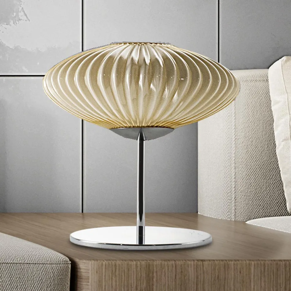 Lampa stołowa Artisan z ręcznie dmuchanego szkła w Wenecji - Dafne Viadurini