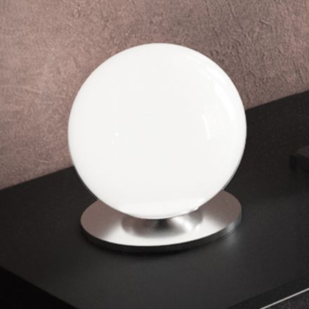 Lampa stołowa Artisan z dmuchanego białego szkła weneckiego - śnieg Viadurini