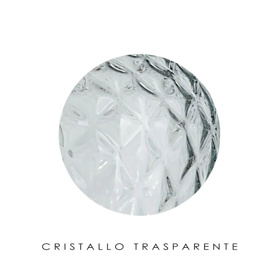 Ręcznie robiona lampa stołowa z dmuchanego szkła weneckiego - Dalia Balloton Viadurini