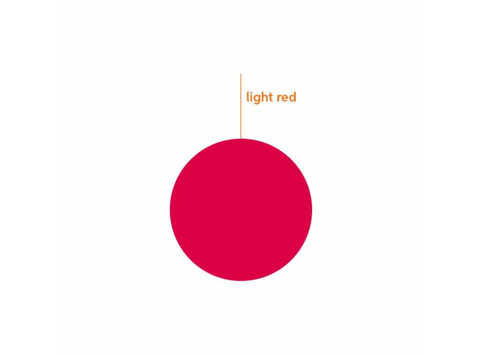 Biała lub czerwona świecąca lampa stołowa Design by Slide - Fiammetta Viadurini