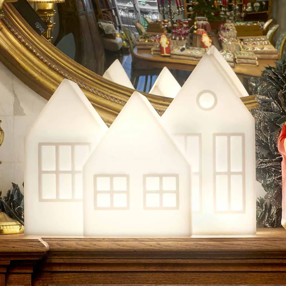 Lampa stołowa Casette Led w kolorze białym lub czerwonym Design Slide Made in Italy - Kolme Viadurini