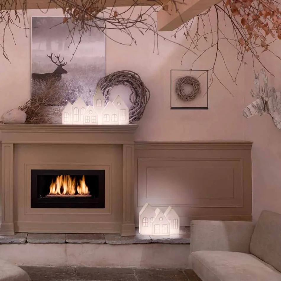 Lampa stołowa Casette Led w kolorze białym lub czerwonym Design Slide Made in Italy - Kolme Viadurini