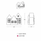 Lampa stołowa Casette Led w kolorze białym lub czerwonym Design Slide Made in Italy - Kolme Viadurini