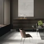 Lampa stołowa o błyszczącej metalowej konstrukcji Made in Italy - Donatina Viadurini