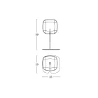 Lampa stołowa o błyszczącej metalowej konstrukcji Made in Italy - Donatina Viadurini