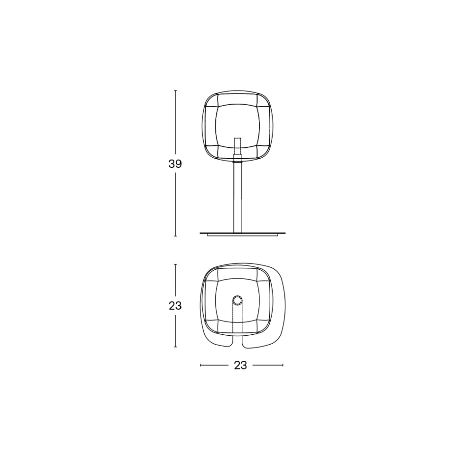 Lampa stołowa o błyszczącej metalowej konstrukcji Made in Italy - Donatina Viadurini