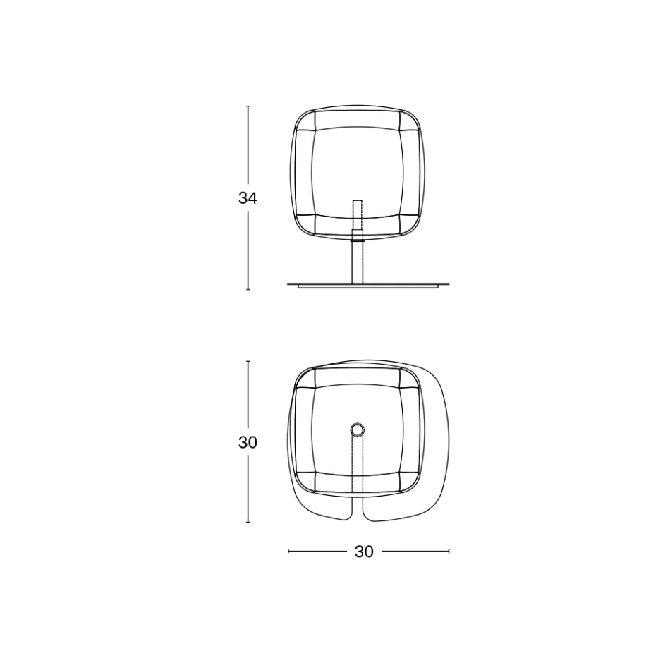 Lampa stołowa o błyszczącej metalowej konstrukcji Made in Italy - Donatina Viadurini