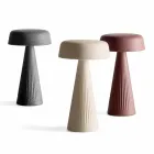 Lampa stołowa ze strukturą z polietylenu Made in Italy - Desmond Viadurini