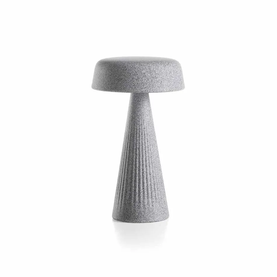 Lampa stołowa ze strukturą z polietylenu Made in Italy - Desmond Viadurini