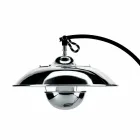 Lampa stołowa ze strukturą z dębu i metalu Made in Italy - Lumetto Viadurini