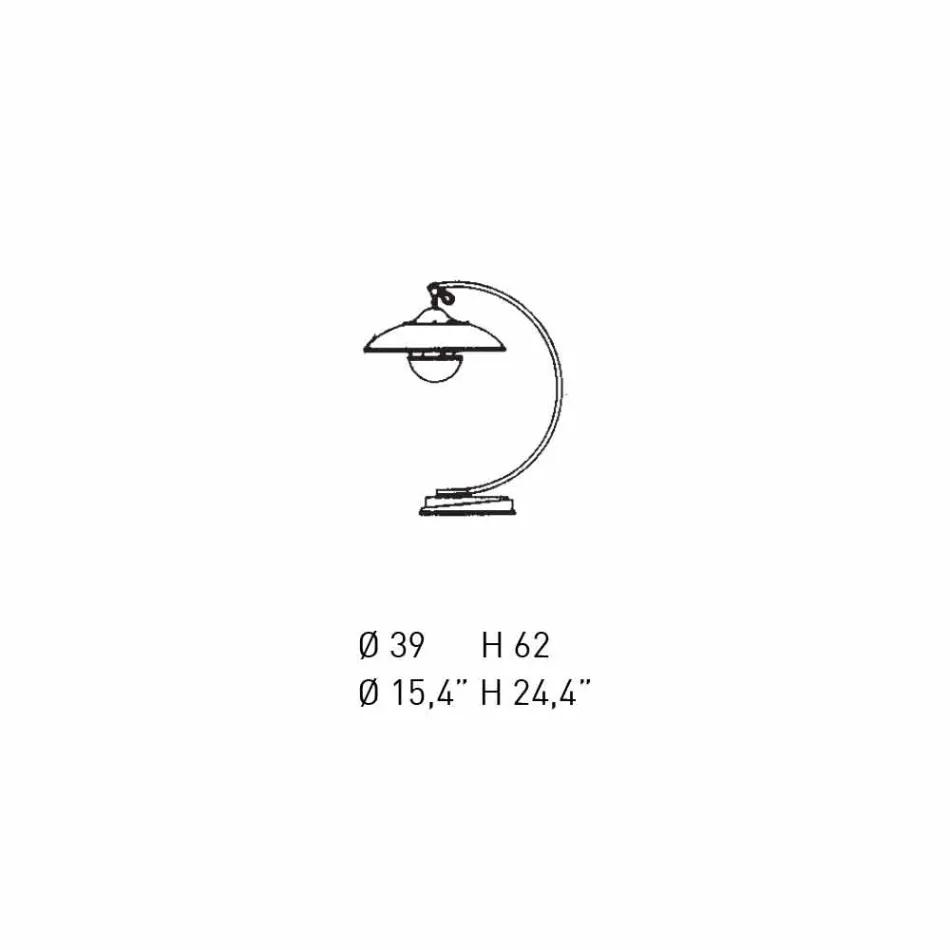 Lampa stołowa ze strukturą z dębu i metalu Made in Italy - Lumetto Viadurini