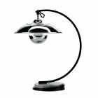 Lampa stołowa ze strukturą z dębu i metalu Made in Italy - Lumetto Viadurini