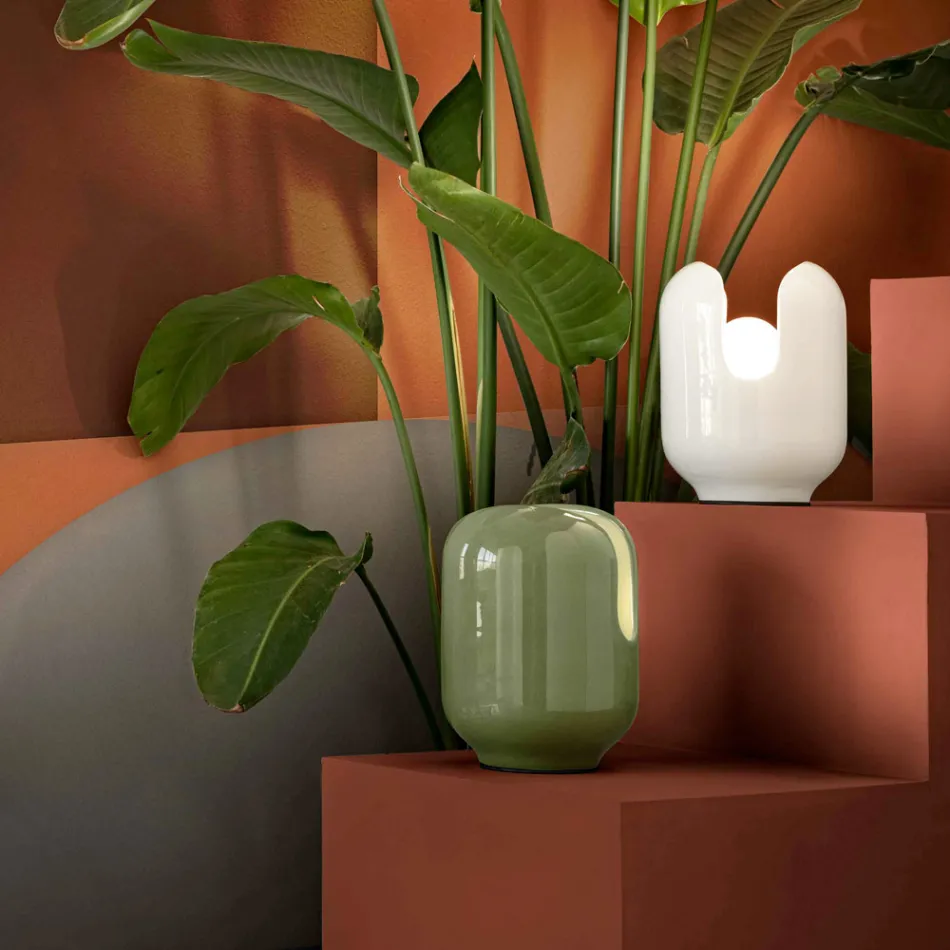 Lampa stołowa w nowoczesnym stylu z ceramiki Made in Italy - Batucada Viadurini