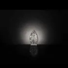 Projekt lampa stołowa w kształcie kryształu i stali Jajko Viadurini