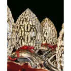 Projekt lampa stołowa w kształcie kryształu i stali Jajko Viadurini