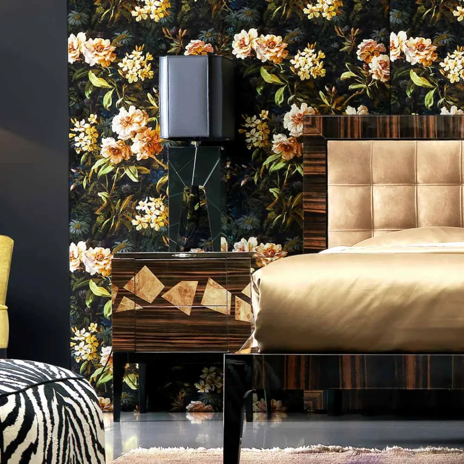 Lampa stolowa design drewniana Grilli Zarafa made in Italy Viadurini