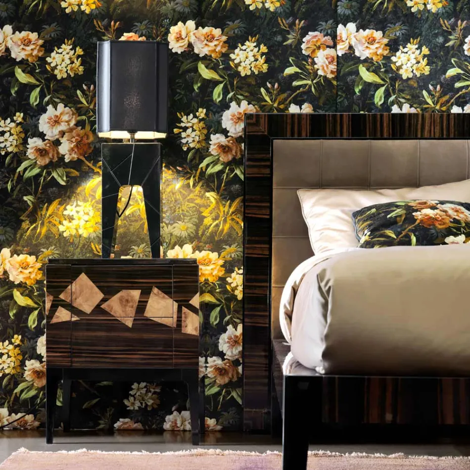 Lampa stolowa design drewniana Grilli Zarafa made in Italy Viadurini