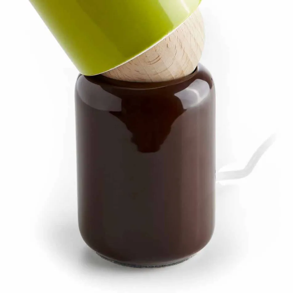 Nowoczesny design ceramiczna lampa stołowa wykonana we Włoszech w Azji Viadurini