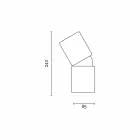 Nowoczesny design ceramiczna lampa stołowa wykonana we Włoszech w Azji Viadurini