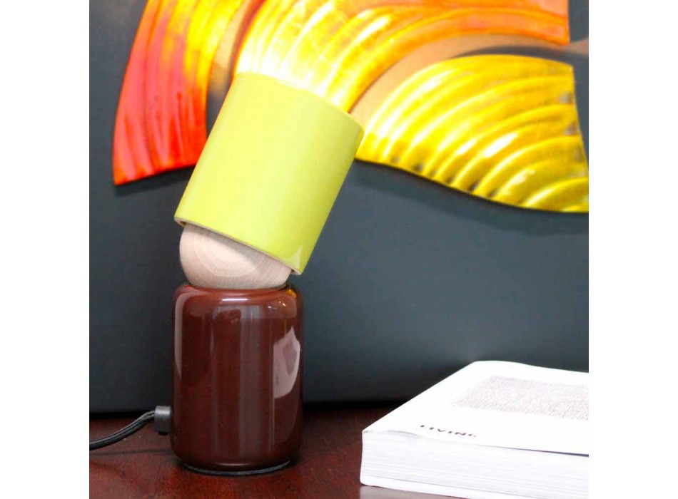 Nowoczesna ceramiczna lampa stołowa wyprodukowana we Włoszech w Azji Viadurini