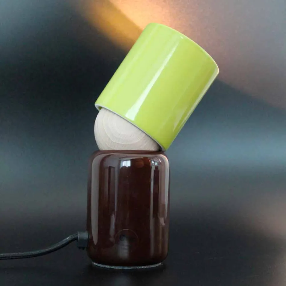 Nowoczesna ceramiczna lampa stołowa wyprodukowana we Włoszech w Azji Viadurini