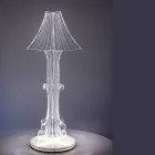 Lampa stołowa Aurel z pleksiglasu w dwóch rozmiarach, wyprodukowana we Włoszech Viadurini