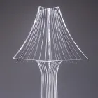 Lampa stołowa Aurel z pleksiglasu w dwóch rozmiarach, wyprodukowana we Włoszech Viadurini