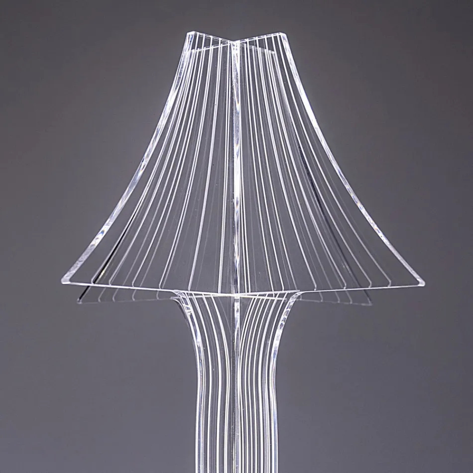 Lampa stołowa Aurel z pleksiglasu w dwóch rozmiarach, wyprodukowana we Włoszech Viadurini