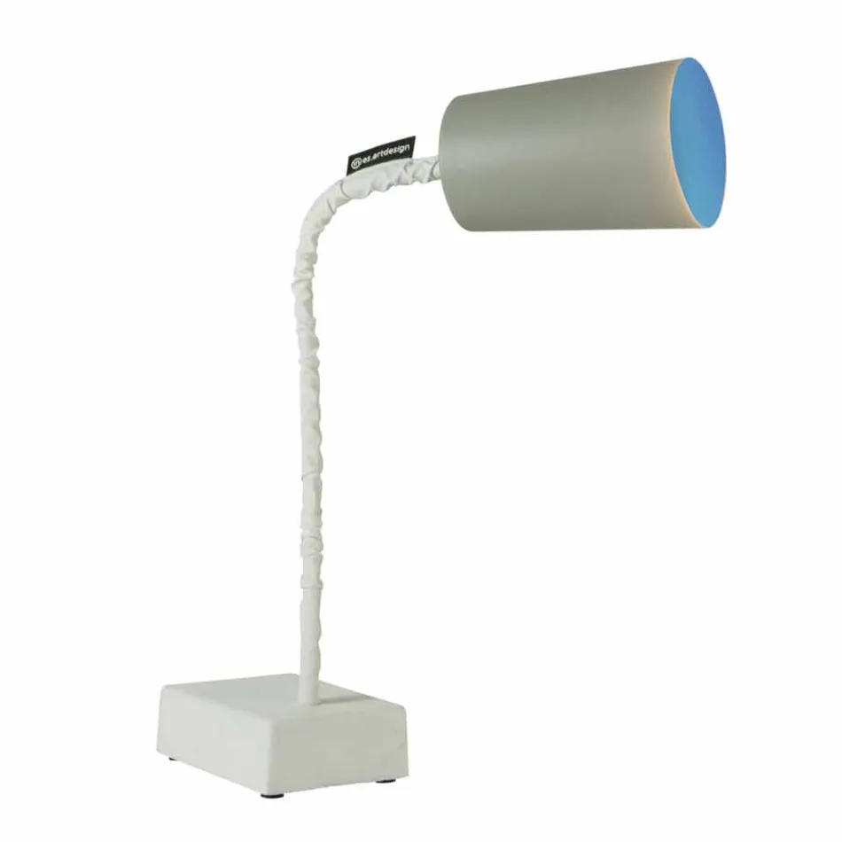 Lampa stołowa In-es.artdesign Elastyczny trzon cementu Paint T2 Viadurini