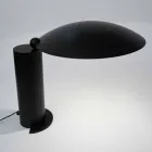 Lampa stołowa z chromu lub czarnego metalu z diodą LED Made in Italy - Orlando Viadurini
