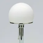 Lampa stołowa w kolorze Opaline z chromowaną strukturą Made in Italy - Toronto Viadurini
