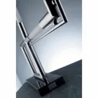 Lampa stołowa z mosiądzu i żywicy z marmurową podstawą Made in Italy - Quizza Viadurini