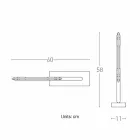 Lampa stołowa z mosiądzu i żywicy z marmurową podstawą Made in Italy - Quizza Viadurini