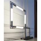 Lampa stołowa z mosiądzu i żywicy z marmurową podstawą Made in Italy - Quizza Viadurini