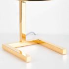 Lampa stołowa z mosiądzu z wykończeniem złotym lub palladowym Made in Italy - Adana Viadurini
