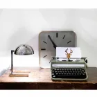 Lampa stołowa z mosiądzu z wykończeniem złotym lub palladowym Made in Italy - Adana Viadurini