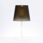 Lampa stołowa z poliwęglanu, dekoracja diamentowa, Rania diam. 30 cm Viadurini