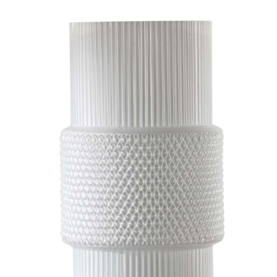 Lampa stołowa z ręcznie dmuchanego szkła w Wenecji i metalu - Satomi Viadurini