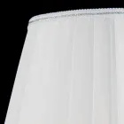 Lampa w przejrzysty tabeli szkła i kryształu Ivy, wykonane we Włoszech Viadurini