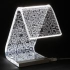 Lampa stołowa Led Crystal Akrylowa składana dekoracja laserowa - Possett Viadurini