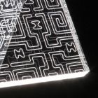Lampa stołowa Led Crystal Akrylowa składana dekoracja laserowa - Possett Viadurini