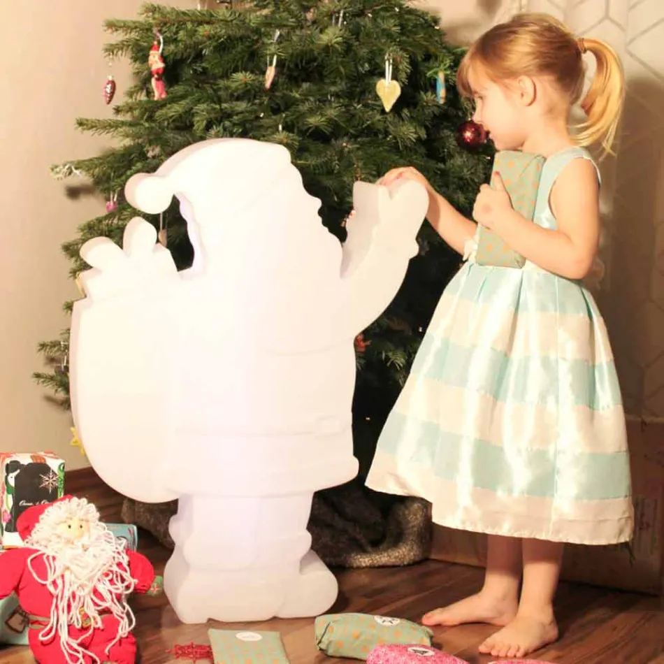 Nowoczesna lampa stołowa LED w kształcie Świętego Mikołaja - Babbostar Viadurini