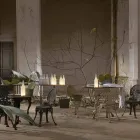 Lampa Stołowa Led z Białego Matowego Szkła Nowoczesny Design - Butelka Viadurini