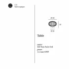 Nowoczesna lampa stołowa z malowanej stali, Ø48xH35 cm, Gabriella Viadurini