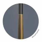 Nowoczesna lampa stołowa z metalu, drewna i organzy Made in Italy - Boom Viadurini