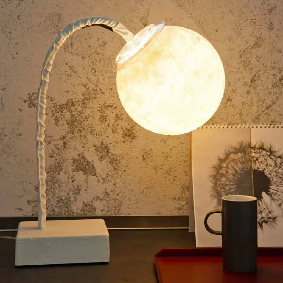 Lampa biurkowa nowoczesna elastyczna trzpień In-es.artdesign MicroT Luna Viadurini