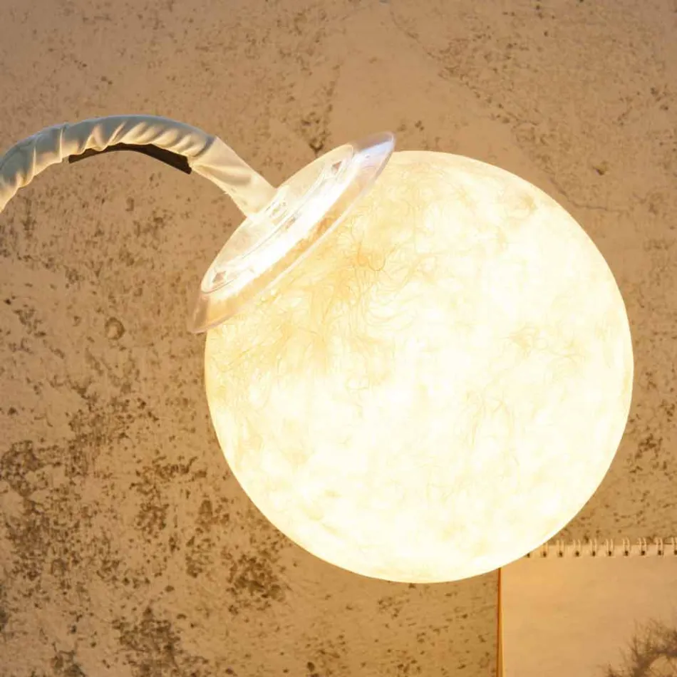 Lampa biurkowa nowoczesna elastyczna trzpień In-es.artdesign MicroT Luna Viadurini
